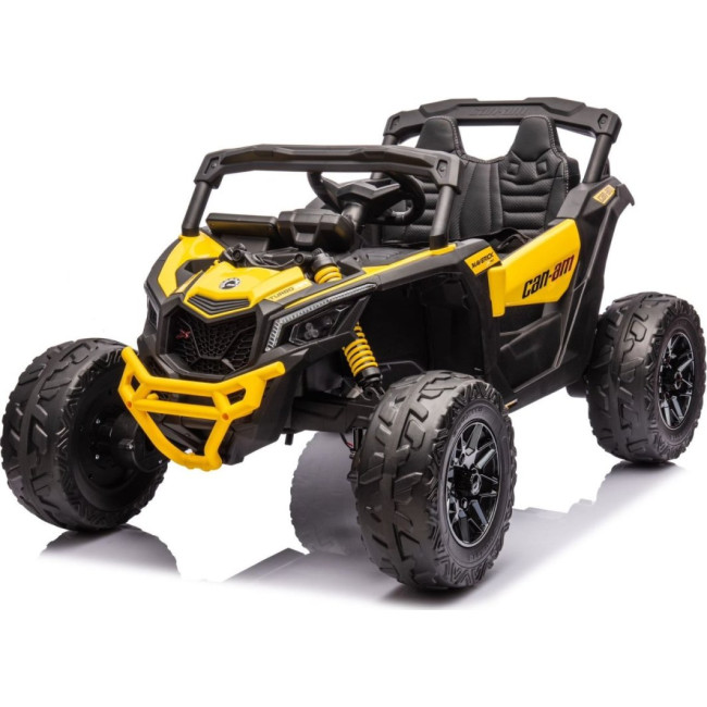 Детский аккумуляторный квадроцикл CAN-AM Maverick Желтый