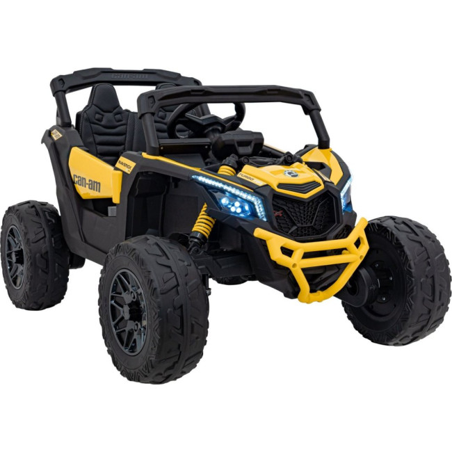 Детский аккумуляторный квадроцикл CAN-AM Maverick Желтый