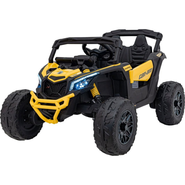 Детский аккумуляторный квадроцикл CAN-AM Maverick Желтый