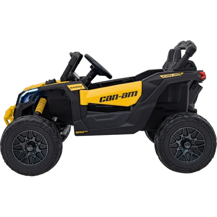 Детский аккумуляторный квадроцикл CAN-AM Maverick Желтый
