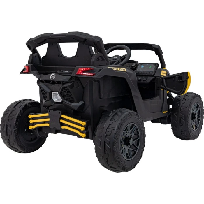 Детский аккумуляторный квадроцикл CAN-AM Maverick Желтый