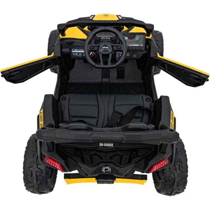 Детский аккумуляторный квадроцикл CAN-AM Maverick Желтый