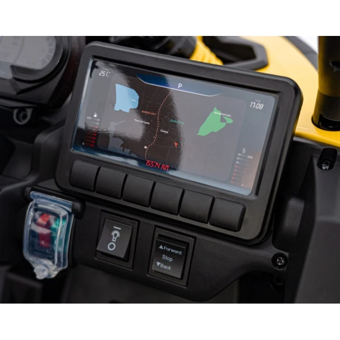 Детский аккумуляторный квадроцикл CAN-AM Maverick Желтый