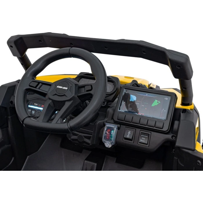 Детский аккумуляторный квадроцикл CAN-AM Maverick Желтый