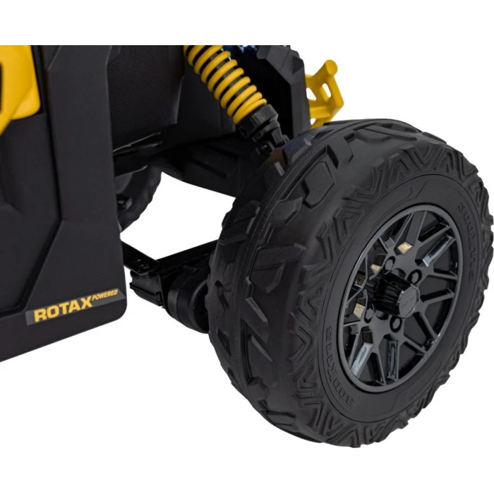 Детский аккумуляторный квадроцикл CAN-AM Maverick Желтый