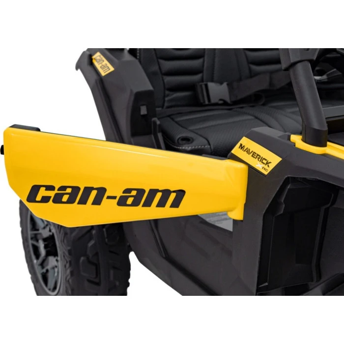 Детский аккумуляторный квадроцикл CAN-AM Maverick Желтый