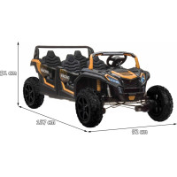 Дитяча акумуляторна машинка Баггі ATV RACING UTV2000 з літій-іонним акумулятором, помаранчева