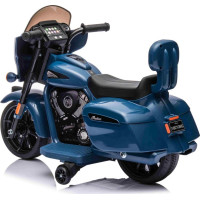 Дитячий акумуляторний мотоцикл Chopper INDIAN Синій