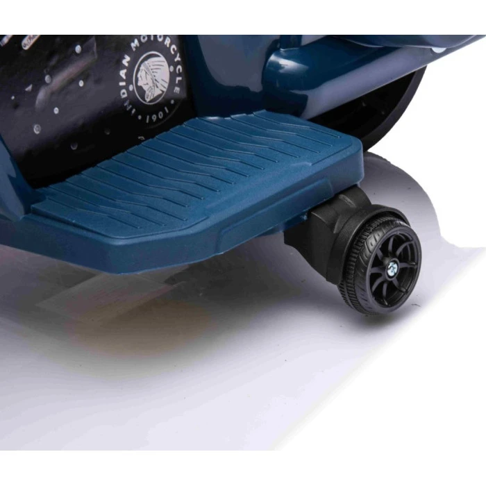 Детский аккумуляторный мотоцикл Chopper INDIAN Синий