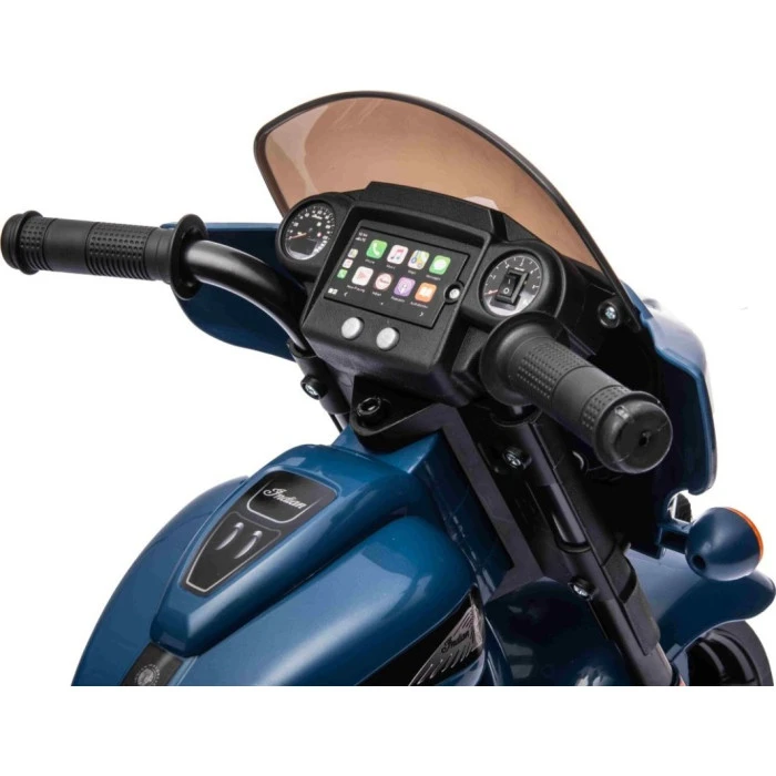 Детский аккумуляторный мотоцикл Chopper INDIAN Синий
