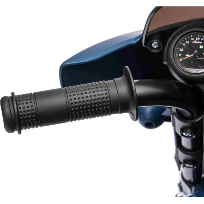 Детский аккумуляторный мотоцикл Chopper INDIAN Синий