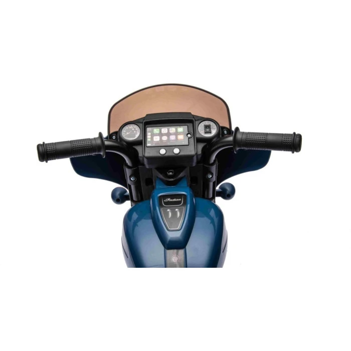 Детский аккумуляторный мотоцикл Chopper INDIAN Синий
