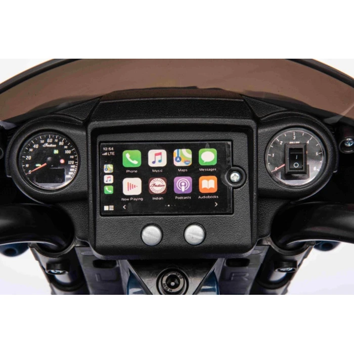 Детский аккумуляторный мотоцикл Chopper INDIAN Синий