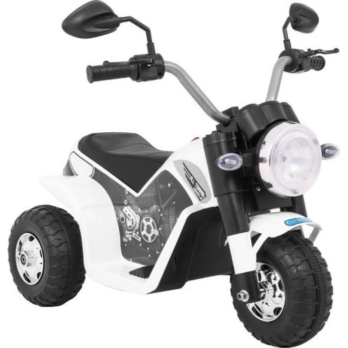 Дитячий акумуляторний мотоцикл RAMIZ MiniBike білий
