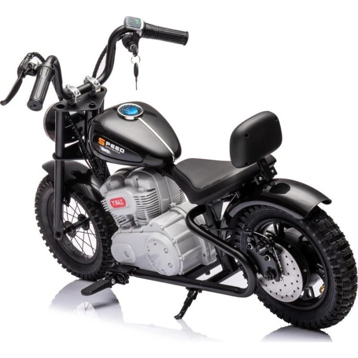 Детский аккумуляторный мотоцикл SPEED Черный