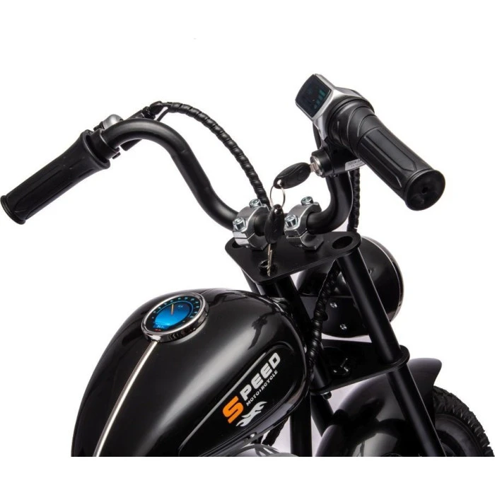 Детский аккумуляторный мотоцикл SPEED Черный