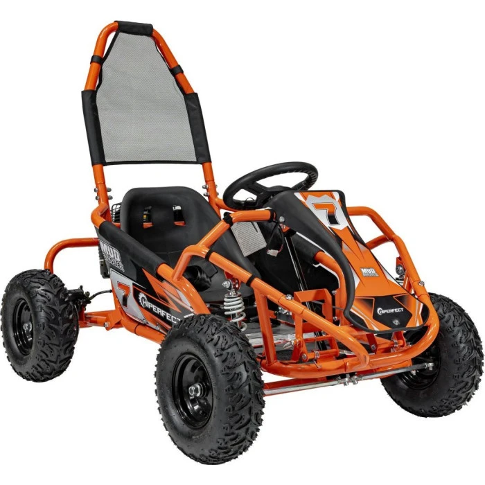 Детский аккумуляторный картинг Gokart MUD MONSTER Оранжевый