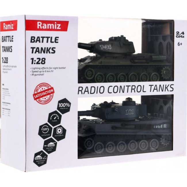 Детские танки на дистанционном управлении Т-34 и Тигр 3+ ZRC.99824