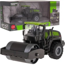 Дитяча іграшкова машинка трактор-каток чорно-зелена ZAU.TN-1254D