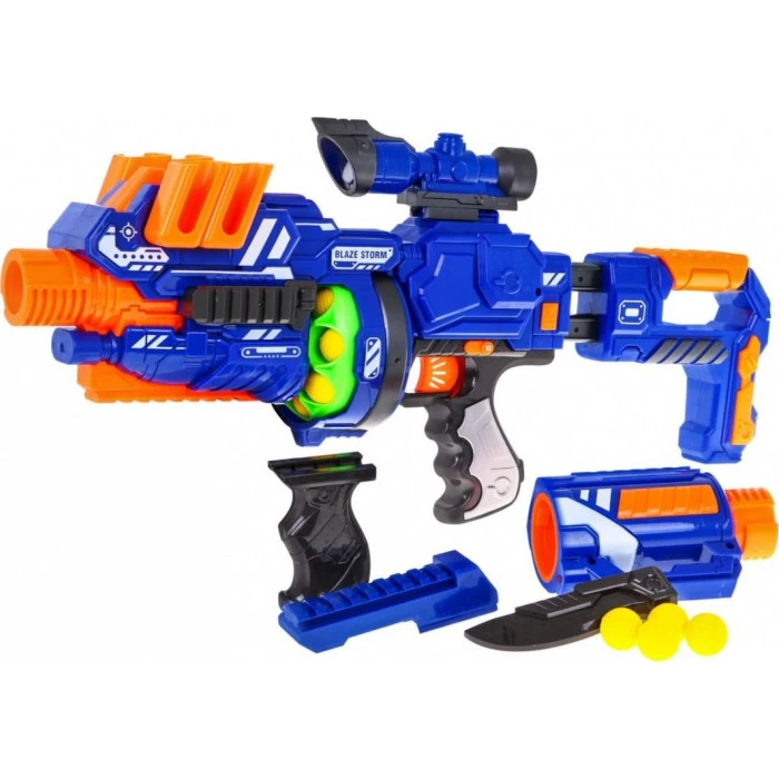 Винтовка подростковая 14+ Blaze Storm 12 пенопластовых шаров + прицел + штык