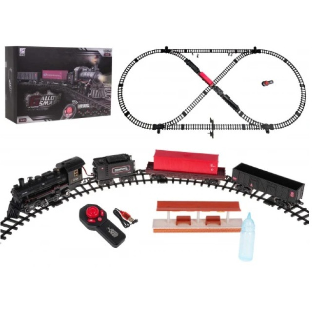 Дитячий ретро-поїзд на дистанційному керуванні з функцією диму Ramiz ZKT.60-22