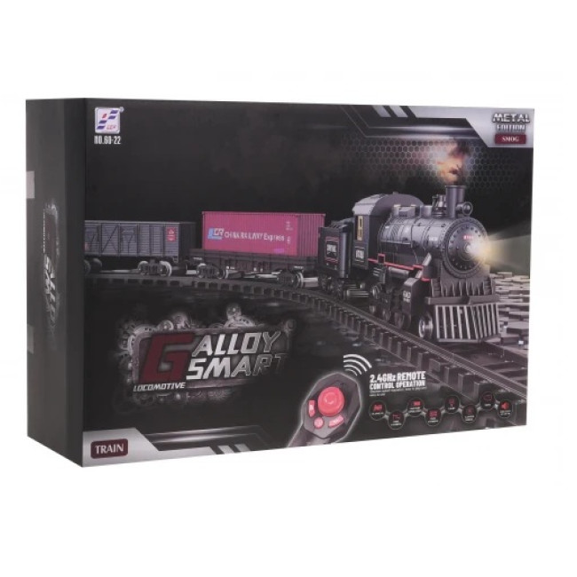 Дитячий ретро-поїзд на дистанційному керуванні з функцією диму Ramiz ZKT.60-22