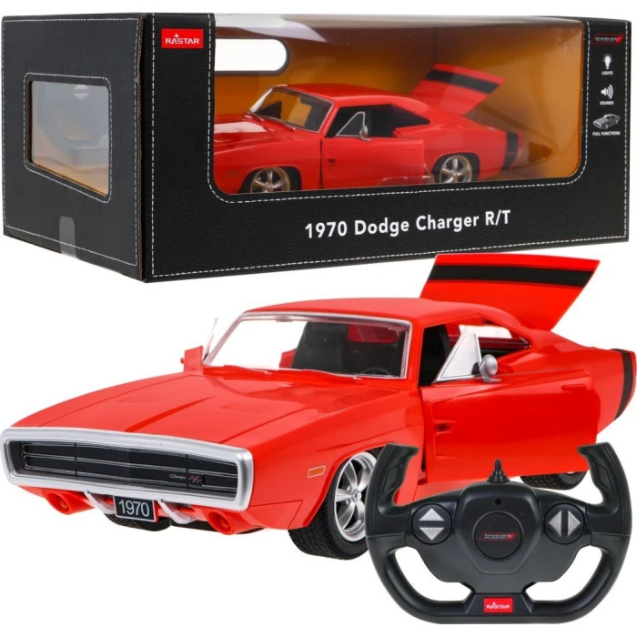 1970 Dodge Charger RT RASTAR красный модель 1:16 Автомобиль на дистанционном управлении + пульт дистанционного управления