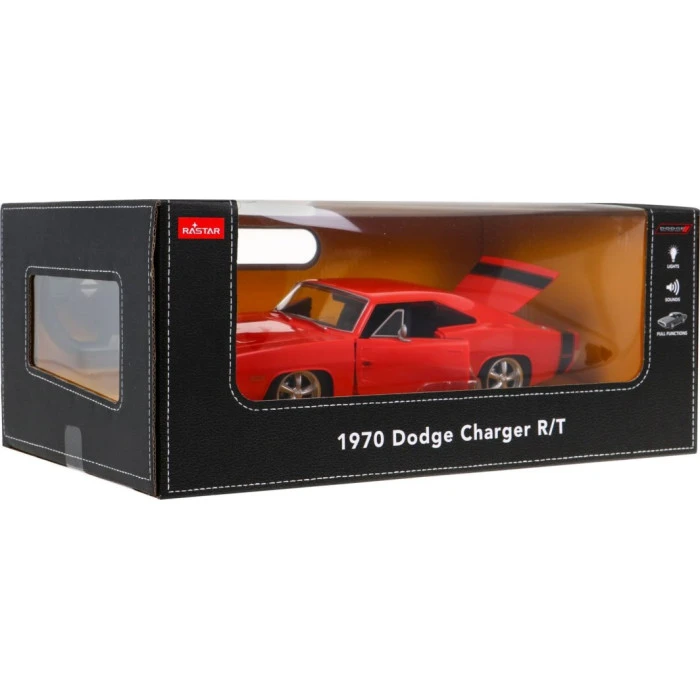 1970 Dodge Charger RT RASTAR красный модель 1:16 Автомобиль на дистанционном управлении + пульт дистанционного управления