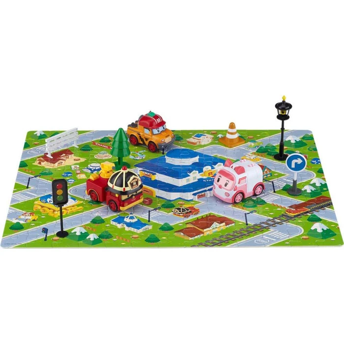 Набор детских машинок Roi Visual Городская серия GoGo Эмбер, Рой, Марк + аксессуары