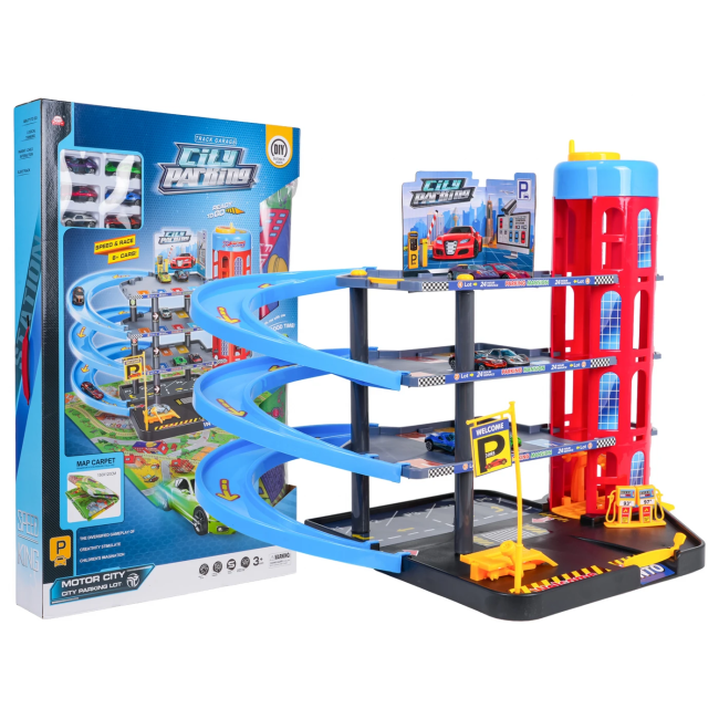 Детский игрушечный паркинг Ramiz 981-18 + коврик