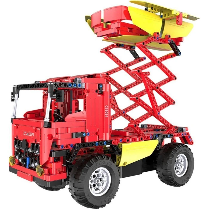 Бетоносмеситель + подъемник 2в1 на дистанционном управлении для детей 6+ Технические блоки CaDA 814 эл