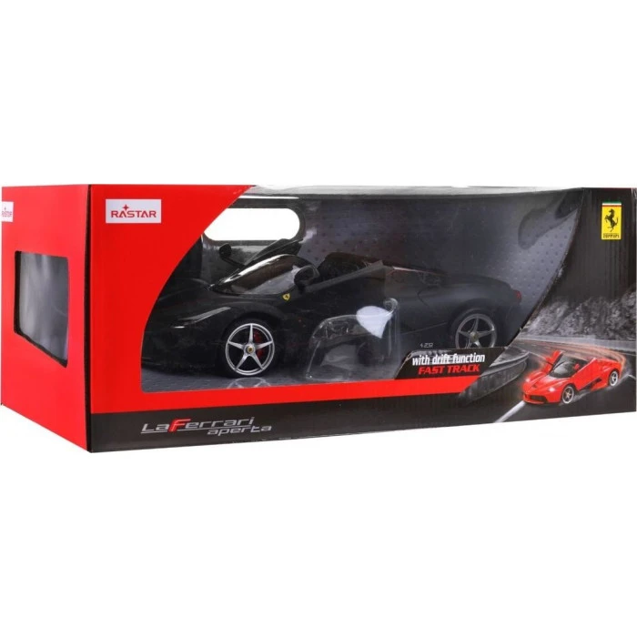 Ferrari LaFerrari Aperta черный RASTAR модель 1:14 Автомобиль на дистанционном управлении + пульт 2,4 ГГц
