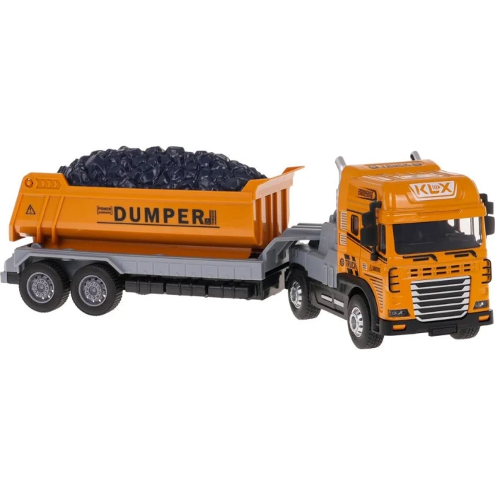 Будівельний самоскид зі світловою та звуковою функцією ZAU.KLX800-242