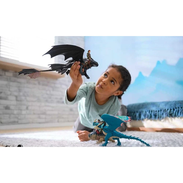 Фигурки Spin Master Дракон Смертельный Верть и всадник Астрид, "Как обуздать дракона"