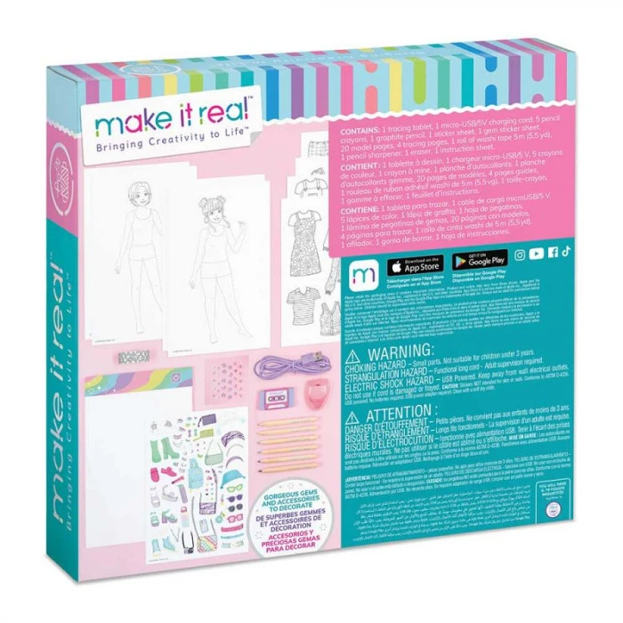 Набір для створення модних колекцій Make it Real Зі світловим планшетом