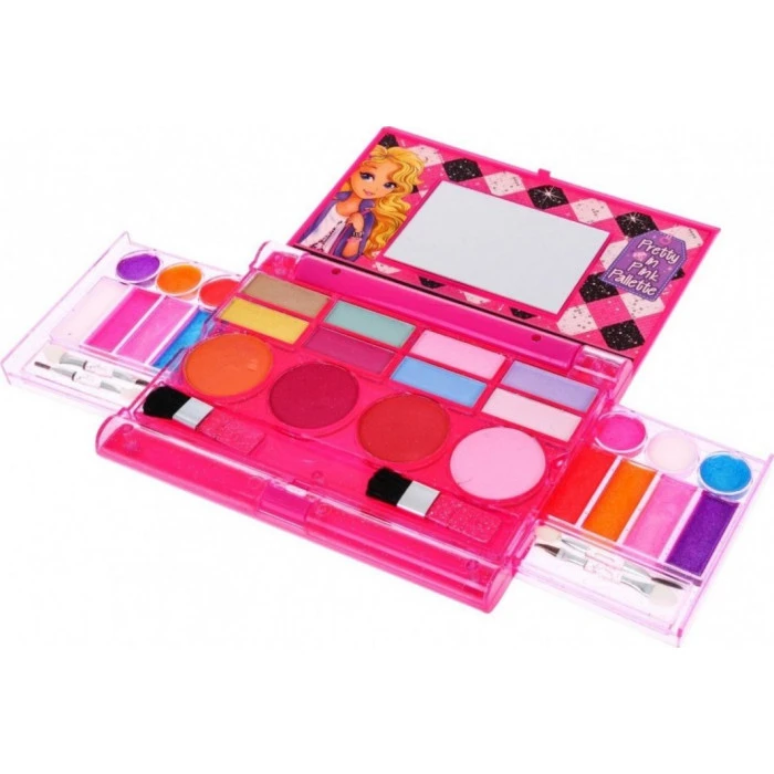 Детский набор косметики Красочный макияж 5+ Розовая палитра + аксессуары