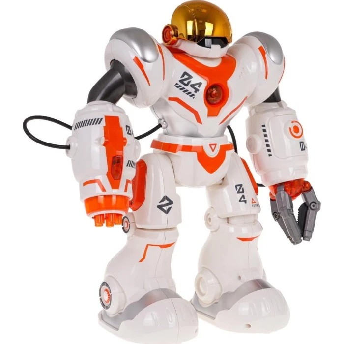 Детский многофункциональный робот на радиоуправлении оранжевый/белый