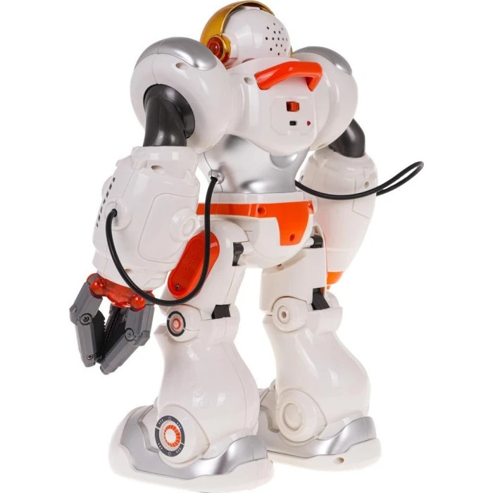 Детский многофункциональный робот на радиоуправлении оранжевый/белый