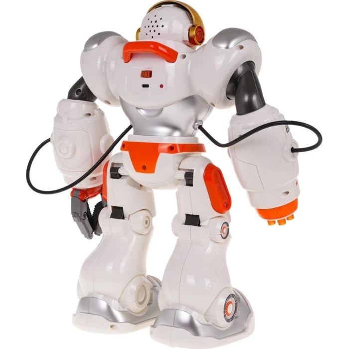 Детский многофункциональный робот на радиоуправлении оранжевый/белый
