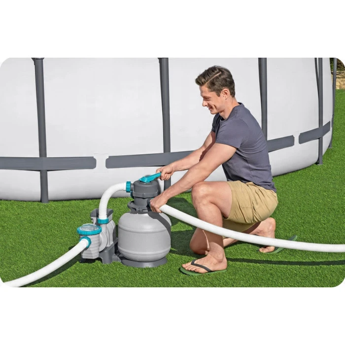 Насос с песчаным фильтром Bestway 58499 8327 л/ч и фильтровальными шариками