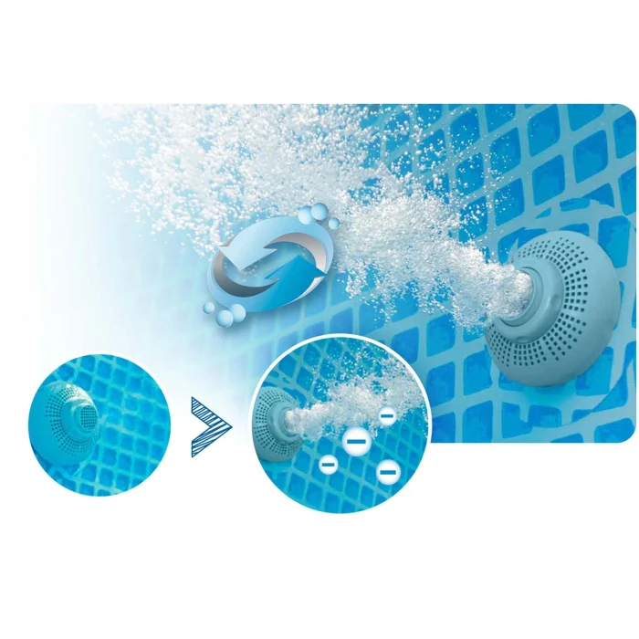 Насос для фильтрации бассейна INTEX 26634 9463 л/ч + картридж, шланги и фитинги.