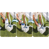 Насос для фільтрації басейну INTEX 26634 9463 л/год + картридж, шланги та фітинги