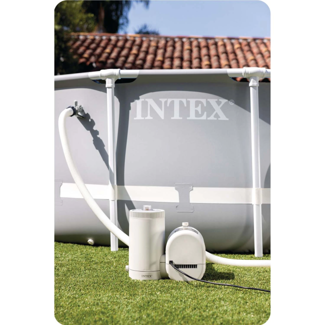 Насос для фильтрации бассейна INTEX 26634 9463 л/ч + картридж, шланги и фитинги.