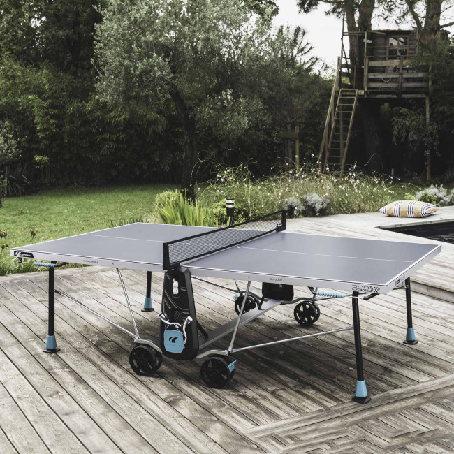 Стол теннисный Cornilleau 300X OUTDOOR, серый