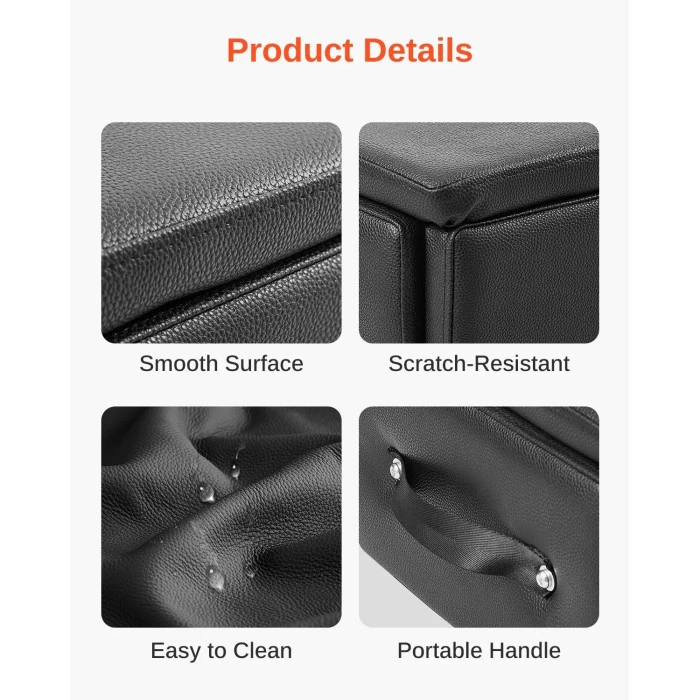 Ящик для пилатеса VEVOR 62,5х43,5х24 см, черный