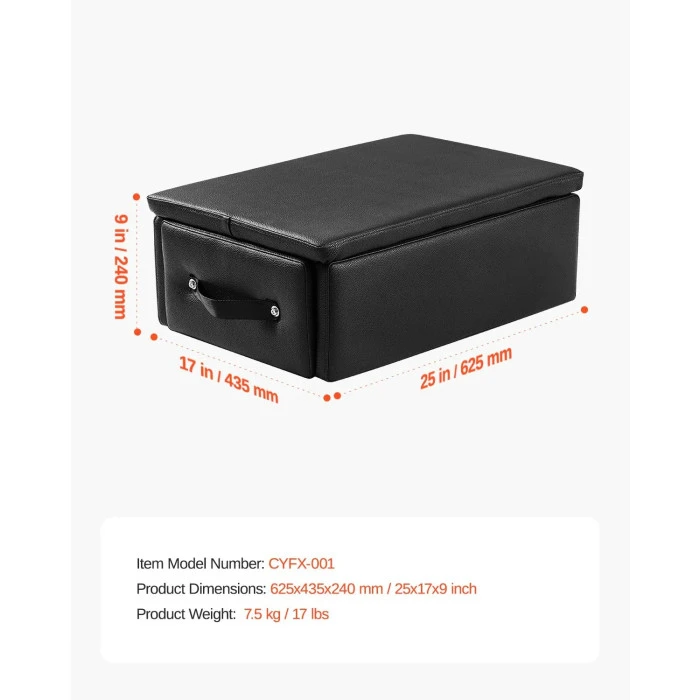 Ящик для пилатеса VEVOR 62,5х43,5х24 см, черный