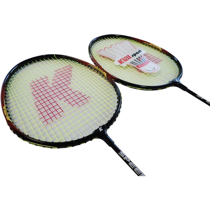 Ракетки для бадминта KUBISPORT 05-GBR24K, черно-красные.
