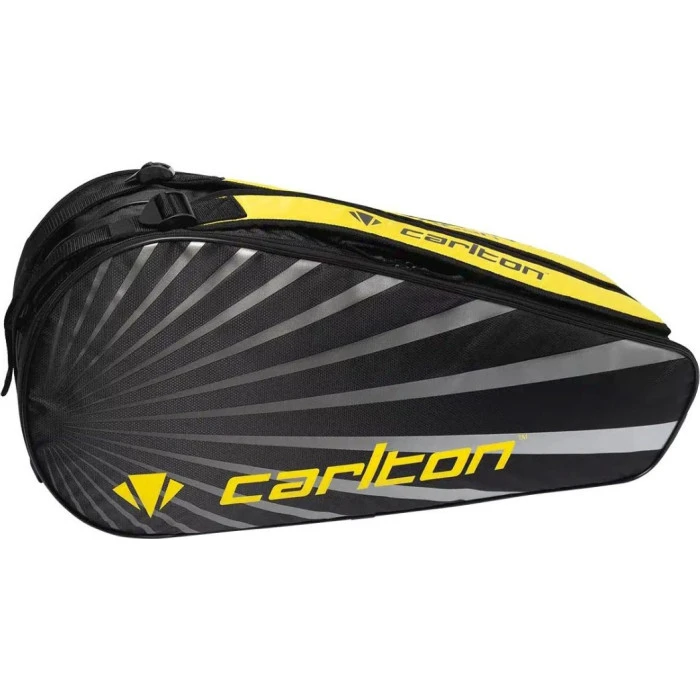 Сумка для бадминтонных ракеток ACV Carlton Team 2 Comp черно-желтая 13050236