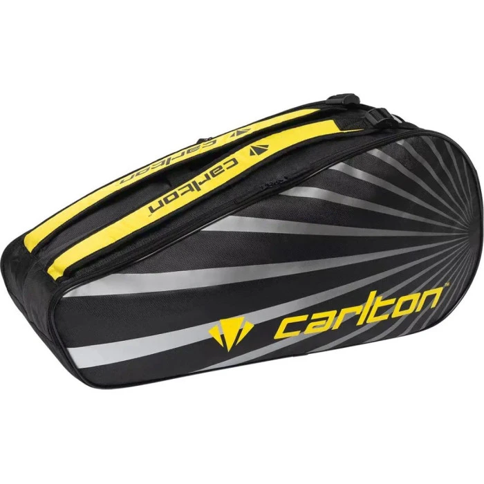 Сумка для бадминтонных ракеток ACV Carlton Team 2 Comp черно-желтая 13050236