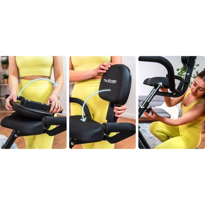 Велотренажер магнітний TINY THUNDER чорно-синій